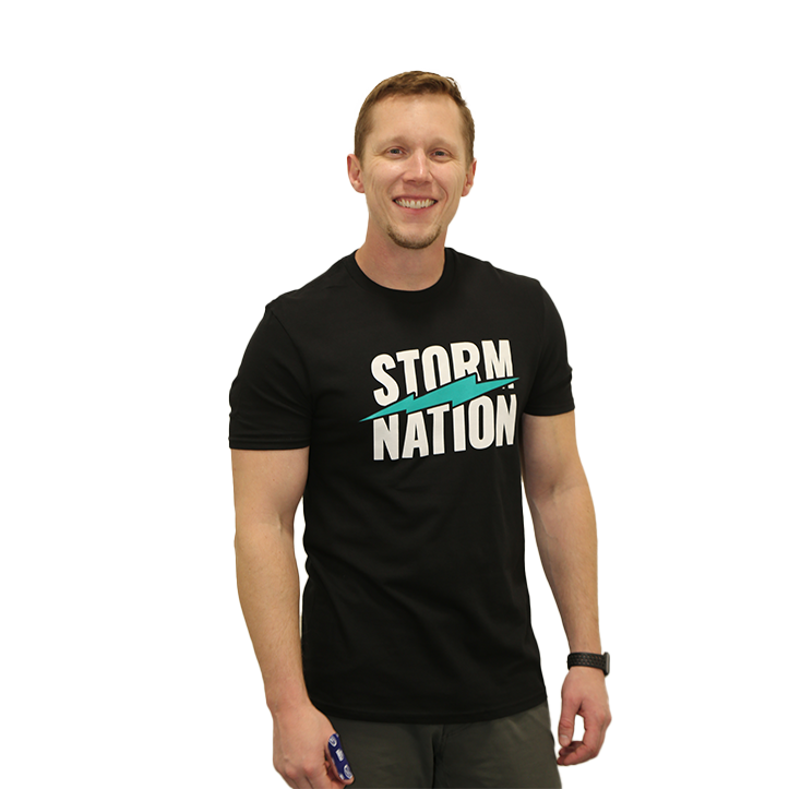 STORM NATION MENS TEE BLACK